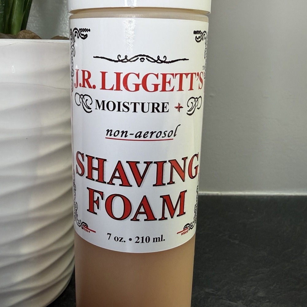 2006 J R Liggett's Moisturizing Shaving Foam All Natural Sulfate-Free 7 oz‎ NEW